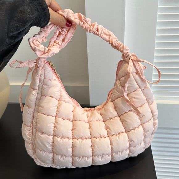 Bubble Bliss Ruched Bag - Blush Pink - Picture 8 of 10